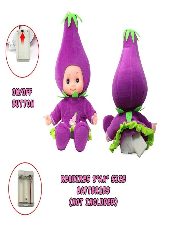 Space Enterprises 1 Pieces Cute Design Musical Rhymes Singing Fruit Design Doll with Touch Sensors Non Toxic Material Design (Multicolour) - Image 5